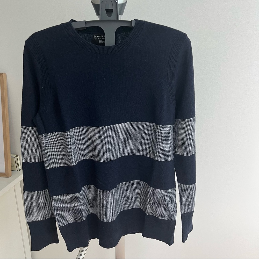 Navy Fitted Sweater
